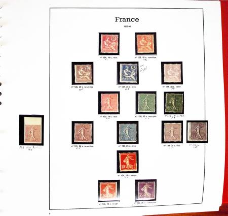 1849-1992, Collection de France en 3 albums, neuf à