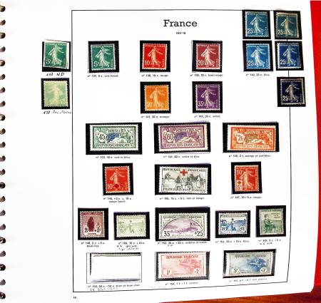 1849-1992, Collection de France en 3 albums, neuf à