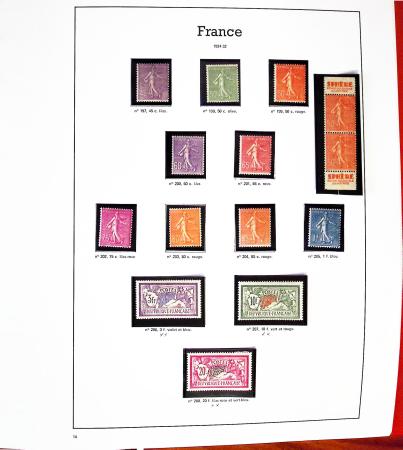 1849-1992, Collection de France en 3 albums, neuf à