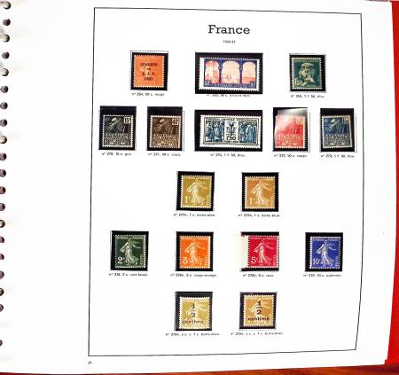 1849-1992, Collection de France en 3 albums, neuf à
