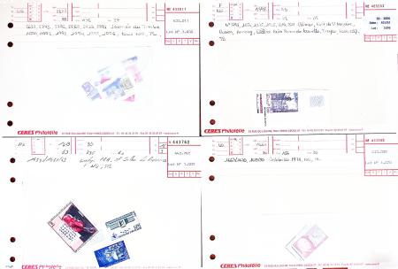 1938-2005, Enveloppes et plaquettes avec les principales