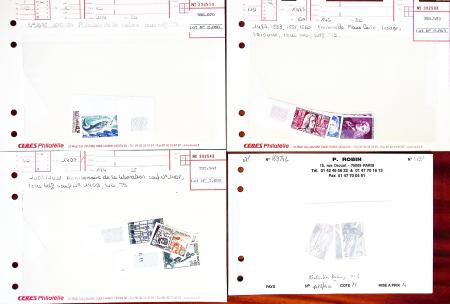 1938-2005, Enveloppes et plaquettes avec les principales