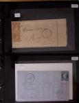 1750-1920, Lot de 13 boites de marques postales et