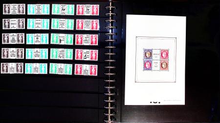1936-1972, Collection de timbres neufs en 5 albums