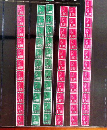 1936-1972, Collection de timbres neufs en 5 albums