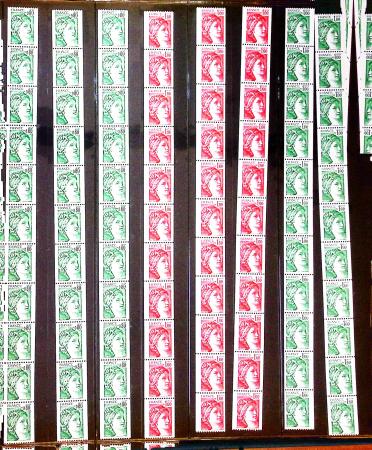 1936-1972, Collection de timbres neufs en 5 albums