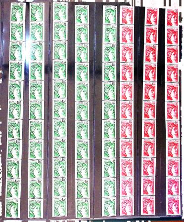 1936-1972, Collection de timbres neufs en 5 albums