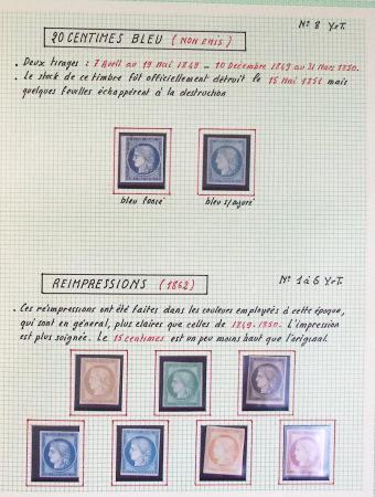 1849-1984, Collection de France en 8 volumes, importante