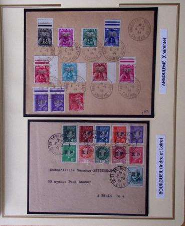 1944-45, LIBERATION  : Exceptionnelle collection de