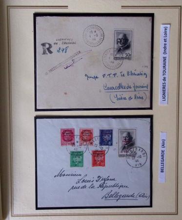 1944-45, LIBERATION  : Exceptionnelle collection de