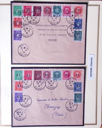 1944-45, LIBERATION  : Exceptionnelle collection de