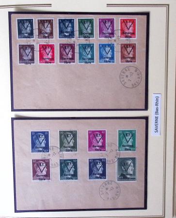 1944-45, LIBERATION  : Exceptionnelle collection de