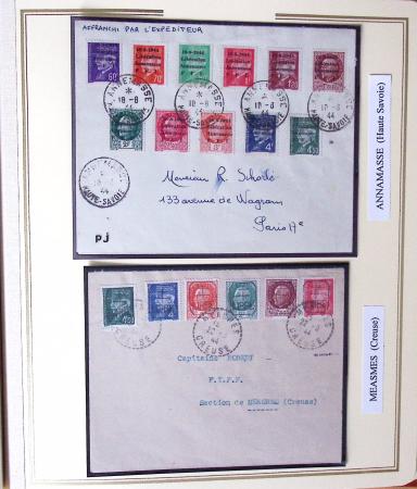 1944-45, LIBERATION  : Exceptionnelle collection de