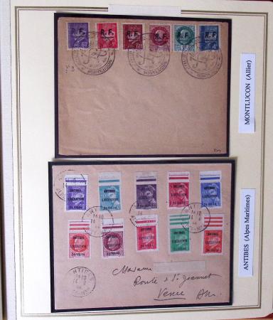 1944-45, LIBERATION  : Exceptionnelle collection de