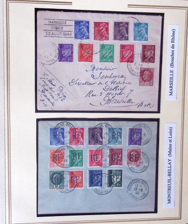 1944-45, LIBERATION  : Exceptionnelle collection de