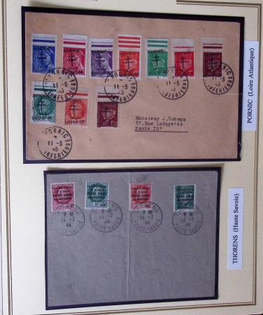 1944-45, LIBERATION  : Exceptionnelle collection de