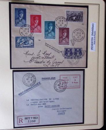 1944-45, LIBERATION  : Exceptionnelle collection de