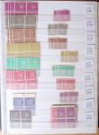 1900-1959, en 5 albums, très important stock de timbres
