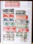 1900-1959, en 5 albums, très important stock de timbres