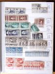 1900-1959, en 5 albums, très important stock de timbres