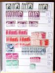 1900-1959, en 5 albums, très important stock de timbres
