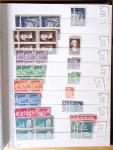 1900-1959, en 5 albums, très important stock de timbres