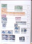 1900-1959, en 5 albums, très important stock de timbres