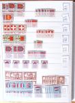 1900-1959, en 5 albums, très important stock de timbres