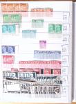1900-1959, en 5 albums, très important stock de timbres