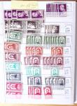 1900-1959, en 5 albums, très important stock de timbres
