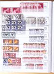 1900-1959, en 5 albums, très important stock de timbres