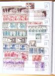 1900-1959, en 5 albums, très important stock de timbres