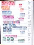 1900-1959, en 5 albums, très important stock de timbres