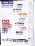 1900-1959, en 5 albums, très important stock de timbres