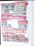 1900-1959, en 5 albums, très important stock de timbres