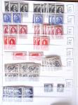 1900-1959, en 5 albums, très important stock de timbres