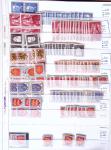 1900-1959, en 5 albums, très important stock de timbres