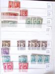 1900-1959, en 5 albums, très important stock de timbres