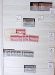 1900-1959, en 5 albums, très important stock de timbres