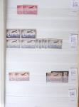 1900-1959, en 5 albums, très important stock de timbres