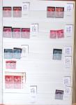 1900-1959, en 5 albums, très important stock de timbres