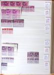 1900-1959, en 5 albums, très important stock de timbres
