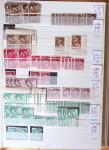 1900-1959, en 5 albums, très important stock de timbres