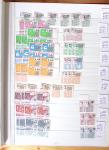 1900-1959, en 5 albums, très important stock de timbres