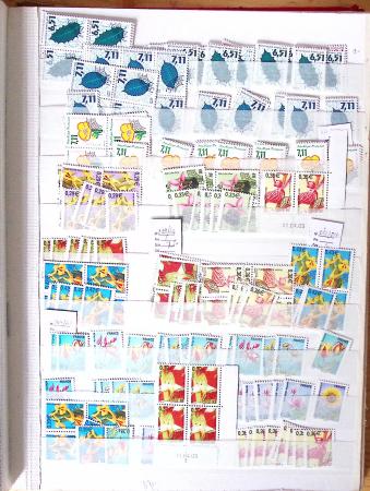 1900-1959, en 5 albums, très important stock de timbres