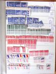 1900-1959, en 5 albums, très important stock de timbres