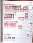 1900-1959, en 5 albums, très important stock de timbres