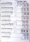 1900-1959, en 5 albums, très important stock de timbres