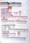 1900-1959, en 5 albums, très important stock de timbres