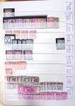 1900-1959, en 5 albums, très important stock de timbres